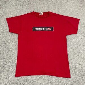 VTG Reebok Classic Shirt Men L Red Y2K Short Sleeve Tee